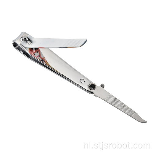 Roestvrijstalen nagelknipper nagels nagelknipper Multifunctioneel getrommeld met nagelknipper manicure gereedschap
